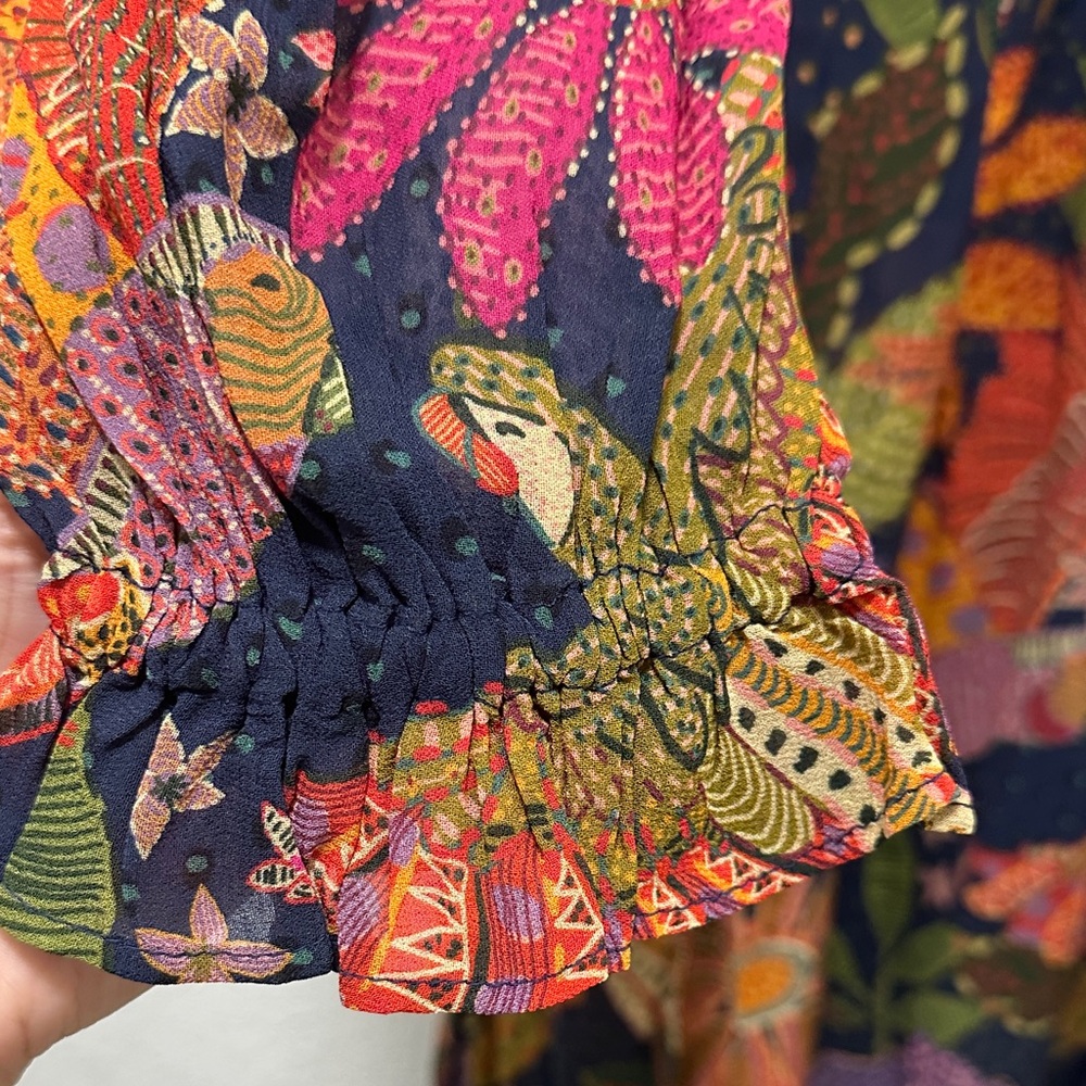 FARM Rio Multicolor Floral Long Sleeve Dress - Picture 6 of 9